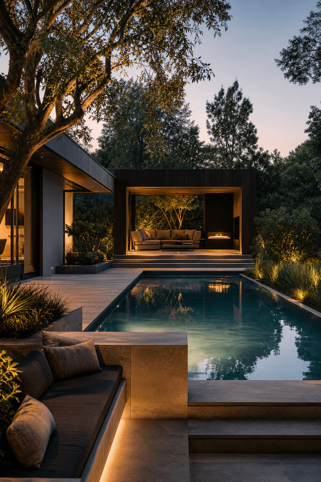 Landscape water feature